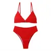 Novo Modelo Bikini Triângulo Europeu e Americano Roupa de Banho Dividida Transfronteiriça Atacado Sexy Moda Praia Feminina Bikini