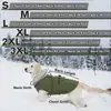 Abrigo de algodón para perro más vendido de Amazon transfronterizo, chaqueta de algodón para perro con forro polar, abrigo de algodón engrosado para otoño e invierno, abrigo de algodón impermeable para Golden Retrievers y Bulldogs Franceses