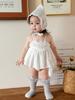 Roupas Infantis Zhe Li Macacão de Bebê Estilo Verão Fino 2026 Novo Modelo Macacão de Bebê Vestido Macacão para Meninas com Suspensórios