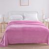 [Atacado do Fabricante] Manta de Flanela Lisa, Lençol de Cama de Coral Fleece para Exportação, Manta de Fleece Dupla Face, Uso Especial para Hotel