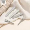 Pinzas de Pato Hechas de Metal Galvanizado, Pinzas Cuadradas para Accesorios de Cabello Hechos a Mano DIY, Accesorios de Pinza de Pato Cuadrada