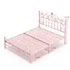Cama de ferro espessada reforçada simples moderna cama princesa celebridade 1,8m cama de casal nórdica individual 1m cama de ferro