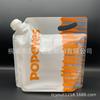 Bolsa de boquilla autosoportada portátil de 1 galón de gran capacidad, bolsa de embalaje para líquidos de gran diámetro, bolsa de boquilla de nailon engrosado