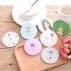 Moda Coreana Dibujo Animado Lindo Mini Espejo Redondo Portátil Maquillaje Espejo de Vidrio Redondo Portátil Espejo de Princesa Regalo
