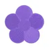 Almohadilla Limpiadora de Brochas de Maquillaje para Manchas Almohadilla Exfoliante de Silicona con Forma de Manzana Polvo Limpiador Esponja Limpiadora de Maquillaje con Ventosa Almohadilla Limpiadora de Silicona