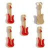 Colgante de Nota Musical de Guitarra Esmaltada Colorida Serie de Instrumentos de Piano Accesorios para Joyería DIY Encanto para Llavero W505