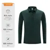 Camisa polo de manga larga con cuello para otoño para hombre, ropa de trabajo hecha a medida, alta elasticidad y resistente al desgaste, ropa de empresa directamente de fábrica