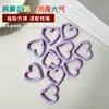 Anillo de Resorte Abierto Corazón de Amor Llavero Corazón de Amor Esmalte Horneado Colorido Aleación de Zinc Hebilla de Resorte Corazón de Amor Accesorios de Joyería Hebilla Colgante