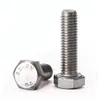 En stock tornillos de hexágono exterior de rosca completa DIN933 M3-M18 tornillos de hexágono exterior tornillos de acero inoxidable 304