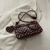 Bolsa de ombro minimalista estilo coreano com poás para mulheres, novo modelo 2026, bolsa de axila estilo ins única, bolsa transversal fashion e doce para mulheres