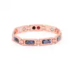 Pulseira Magnética de Duas Fileiras Novo Estilo Transfronteiriça Moda Europeia e Americana Masculina Pulseira com Adesivo de Fibra de Carbono Joias Atacado