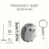 Llaveros de animales y personajes de dibujos animados impresos en 2D planos personalizados transfronterizos, adornos decorativos, pequeños colgantes modernos y minimalistas