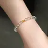 2025 Nova Pulseira de Pérolas de Cristal Contas Design de Nicho Feminino Personalizada Versátil Pulseira Acessórios para Mão Atacado