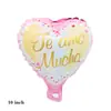 Globo de Aluminio Español de 10 pulgadas Feliz Cumpleaños Transfronterizo Globo para Fiesta de San Valentín Día de la Madre Español Inglés