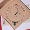 Collar de Joyería de Perlas de Concha de Mar Profundo Natural Juego de Tres Piezas Versión Alta Joyería Regalo del Día de la Madre