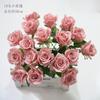 Flor de boda rosa, flor de seda, decoración de boda, hortensia falsa, flor de peonía rosa claro, floricultura