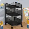 Carrito Estante de Almacenamiento para Juguetes de Niños Estante de Almacenamiento para Snacks Estante de Libros Ilustrados Multicapa Organizador Móvil para el Hogar Estantes
