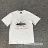 Transfronterizo Nuevo Cort Camiseta de Manga Corta Alcatraz Logo de Letras Estampado Cuello Redondo Casual Americano Holgada Media Manga