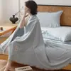 Nova Colcha de Linho Gaze Toalha Colcha, Colcha Fresca de Verão, Colcha para Soneca, Colcha Lisa de Fio de Verão, Lavável à Máquina 4