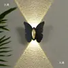 Pegatinas de Pared de Mariposas Sala de Estar Dormitorio Luz de Inducción de Mariposa Lámpara de Pared Estéreo 3D Atrezzo Decorativo Accesorios para el Hogar