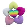 Punto Mayorista Llavero Colgante Bola de Pelo Corazón Bola de Felpa Colorida Accesorios DIY Ropa Zapatos y Sombreros Decoración de Equipaje