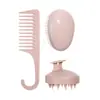Ruhao Peine Alisador de Cabello Biodegradable Ecológico Transfronterizo Peine de Peinado de Dientes Anchos Cepillo para Champú Peine de Peluquería de Paja de Trigo Juego de Tres Piezas