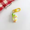 Chaveiro de Pato Social Desenho Animado Fofo Pingente de Bolsa Acessório para Pendurar em Mochila de Estudante Presente para Melhor Amiga