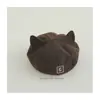 Boina Súper Linda de Estilo Coreano para Niños y Niñas de Cuatro Estaciones, Versátil y Linda con Orejas de Gatito, Boina Versátil y Elegante