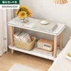 Alternativa a la mesa de noche: Mesa de noche moderna simple, Estante de almacenamiento pequeño, Mesa pequeña de pie, Madera maciza, Color de madera natural simple