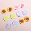 Accesorios de Resina de Girasol de Dibujos Animados DIY Accesorios para el Cabello Pinzas para el Cabello Cuerda para el Cabello Pasador Parches Hecho a Mano Decoración para Funda de Teléfono Materiales