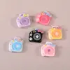 Câmera Colorida Foto Instantânea Cola em Creme Ímãs de Geladeira Acessórios de Resina Case de Celular DIY Materiais de Decoração para Sapato Clog Adesivos