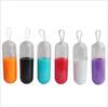 Embalagem Criativa Mini Armazenamento Tubo de Pílula Cabo de Dados USB Headphone Pen Drive Produto Digital Cápsula Tubo Transparente