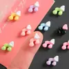 Mini Accesorios de Resina con Pegamento Cremoso de Nota Musical Alada de Colores Macaron para Arte de Uñas, Uñas Portátiles, Pendientes, Accesorios para el Cabello y Parches Adhesivos