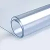 Tapete de Mesa de Vidro Macio Transparente PVC, Prato de Cristal para Mesa de Jantar Redonda, À Prova d'Água, Resistente ao Calor, Lavável, Tapete para Mesa de Centro Doméstica, Personalizável