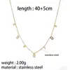 Collar Cruz Versátil Lujo Ligero Acero Inoxidable Chapado al Vacío Sensación de Alta Gama Resistente al Desgaste Cadena para Clavícula de Acero de Titanio para Mujer