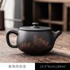 Tetera de cerámica morada Daantang, tetera doméstica, tetera individual, tetera hecha a mano, juego de té de kung fu vintage, tetera