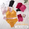 Comércio Exterior Transfronteiriço Conjunto Sexy de Renda com Sutiã Francês Triângulo com Bojo Sutiã Anti-Queda Roupa Íntima para Mulheres