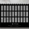 Libro de Pegatinas Crepúsculo: Serie de Poemas de Cosas Pequeñas, Decoración de Materiales DIY para Diario INS de Encaje, 30 Hojas en 2 Diseños