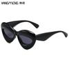 Nuevas gafas de sol Y2G de Han Meng, gafas de fiesta de color caramelo con labios europeos y americanos, gafas de sol unisex con montura grande y personalidad.