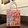 Bolsa Compañera de Fieltro Lista para Usar Dibujo Animado Linda Rosa Rubí Gran Capacidad Versátil Bolsa de Fieltro Envío Gratis Portátil