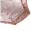 Al por mayor nuevos de cintura alta ultra suaves sin costuras estética nude satén cómodos transpirables encaje algodón alta calidad bragas para mujer