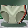 Calcinhas Femininas Estilo Japonês Estudante Feminina Estilo Coreano Cor Sólida Respirável Cintura Média Adolescente Sexy Fofa Calcinhas Estilo E-commerce Transfronteiriço