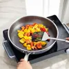 Produto Novo Transfronteiriço Frigideira Antiaderente de Aço Inoxidável com Estrutura de Favo de Mel para Uso Doméstico, Adequada para Fogões de Indução