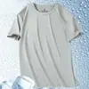 Camiseta Personalizada Nueva de Malla Transpirable Fresca Holgada Fitness Casual Superior de Secado Rápido Camiseta de Manga Corta de Verano para Hombre