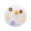 Molde de silicona para donas de caramelo, para hornear chocolate, fondant, decoración de pasteles, gemas, hemisferio epoxi