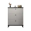 Sapateira fina estilo italiano de luxo leve com porta basculante para entrada de casa, armário de corredor de grande capacidade, estante de sapatos de armazenamento simples e moderna