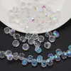 Cuentas sueltas de vidrio con agujero lateral, cuentas de rueda, 8MM, accesorios mágicos para joyería DIY, pulsera, collar, pendientes, accesorios para ropa, bolso