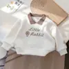 Camisa Polo de Manga Larga para Niña 2026 Otoño Nuevo Estilo Versión Coreana Sudadera con Bordado de Conejo Bebé Primavera y Otoño Top Elegante