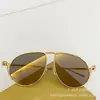 Óculos de Sol de Designer Luxuosos Masculinos e Femininos Estrelas Tendência Europeia e Americana Óculos de Sol Estilo Aviador Retrô Óculos de Moda 40180