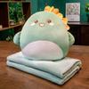 Almohada manta dos en uno de dibujos animados transfronteriza, almohada de doble propósito, muñeco para calentar las manos, funda para oficina, almohada para la siesta en las piernas, venta al por mayor
